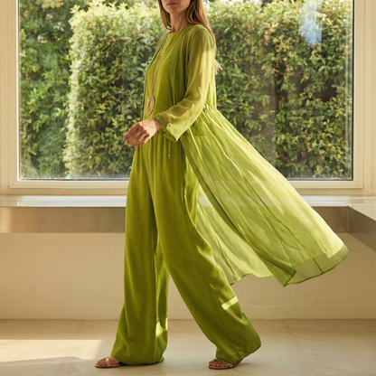 Elvira™ conjunto elegante verde