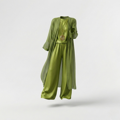 Elvira™ conjunto elegante verde